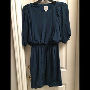 Blue silk Suzi Chin dress size 4